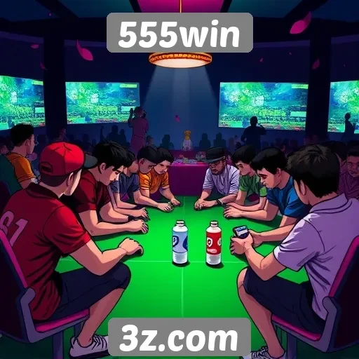 Estudo sobre a comunidade de jogadores do 555win